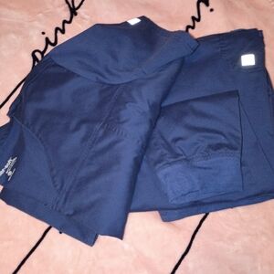 UA Butter-Soft Stretch Navy XL Top And XLP Bottoms